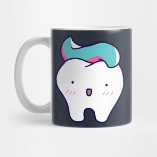 Cute Tooth with Tooth Paste Mug